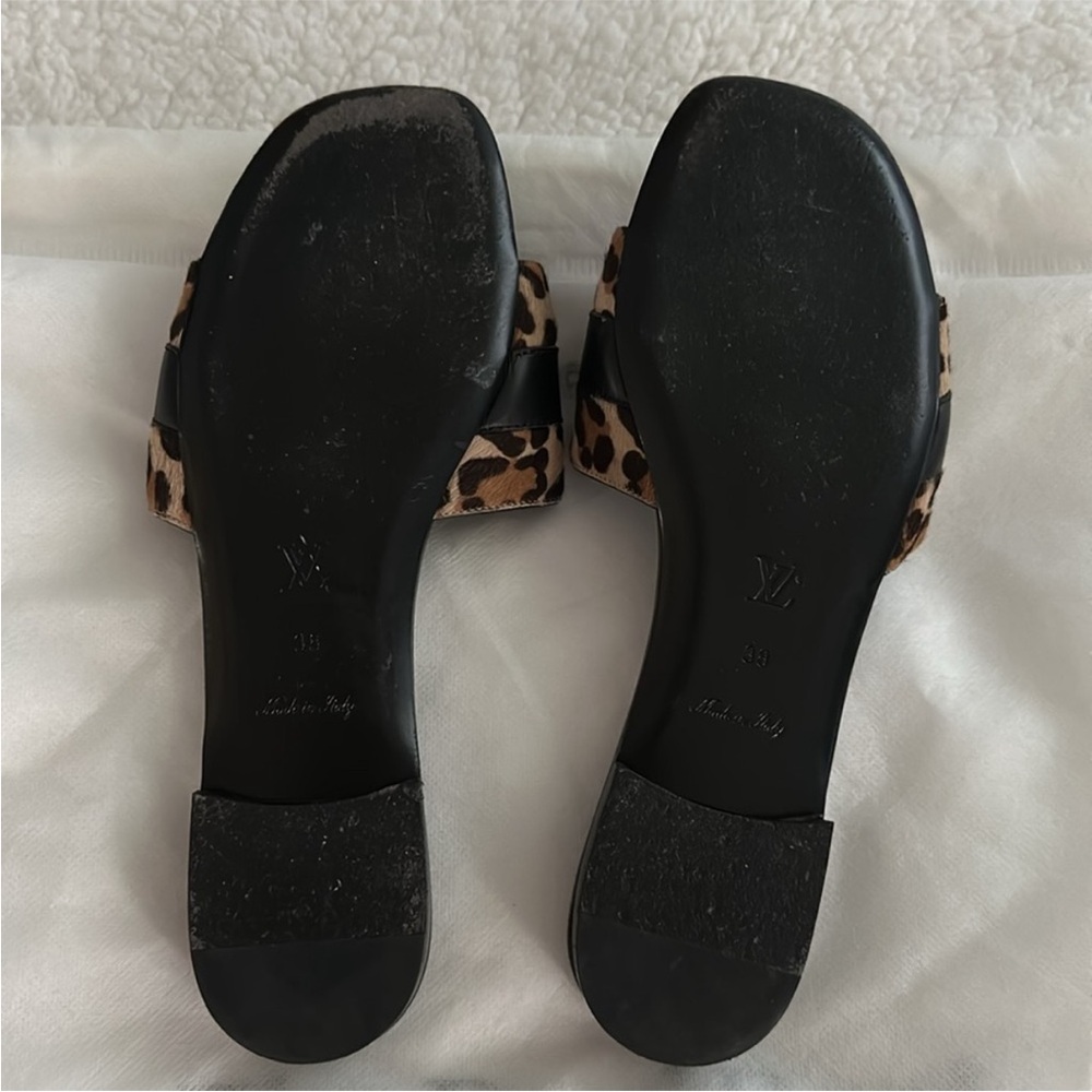 Louis Vuitton leopard revival flat mules - Picture 3 of 15